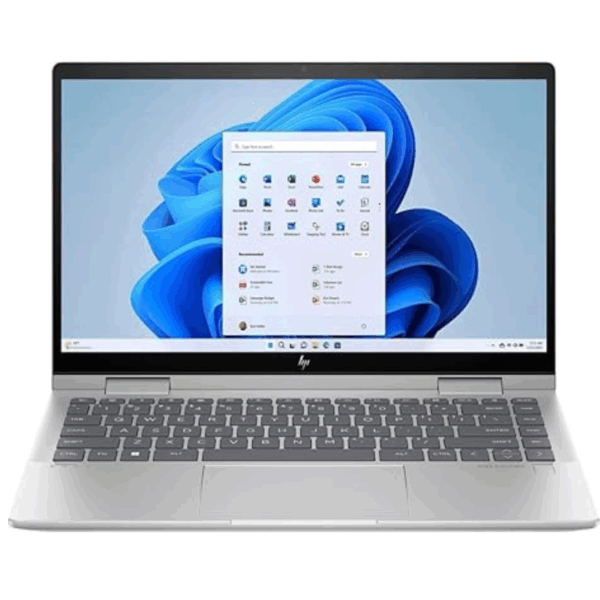 HP Envy x360 2-in-1 14" FHD Touchscreen Laptop Intel i7-1355U 16GB RAM 512GB SSD Backlit Keyboard Fingerprint Reader Win 11 Silver