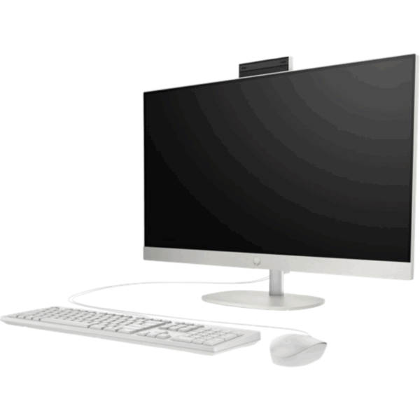 HP All-in-One 27-cr0162nh 27-inch Display 13th Generation Intel Core i7-1355U 16GB RAM 512GB SSD Intel® Iris® Xᵉ Graphics Windows 11 Pro - Shell white