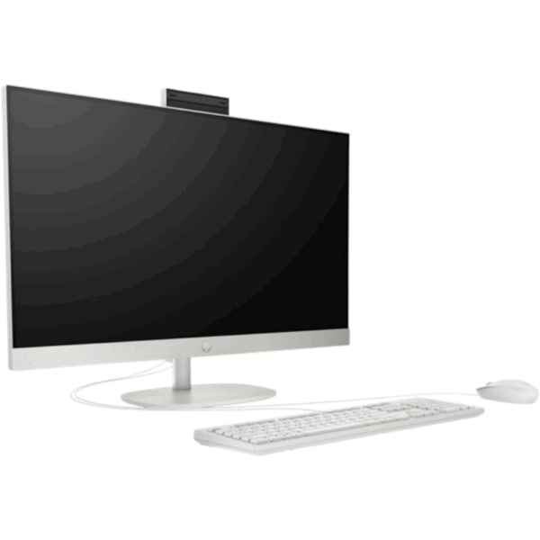 HP All-in-One 27-cr0162nh 27-inch Display 13th Generation Intel Core i7-1355U 16GB RAM 512GB SSD Intel® Iris® Xᵉ Graphics Windows 11 Pro Touchscreen- Shell white