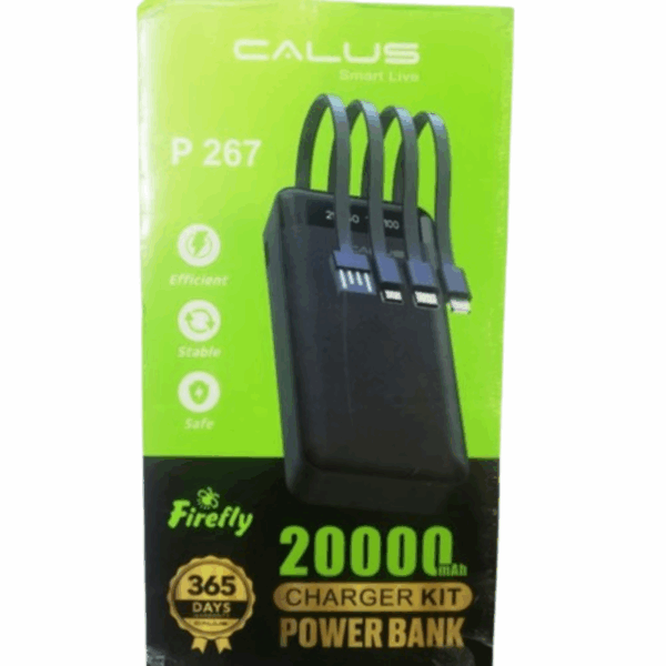 CALUS P-267 20000mAh Power Bank With Charging Cables