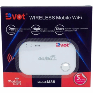 BVOT M88 4G/5G Wi-Fi Mobile Hotspot One-Button Connect Fast Boot Share Multiple Devices