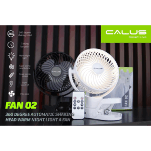 CALUS Fan-02 Portable Fan Automatic Shaking Head Warm Night Light 