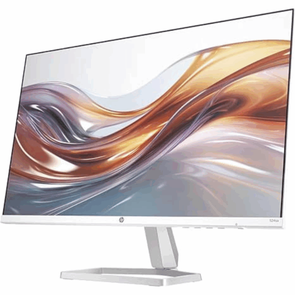 HP Series 5 524sa Monitor with Speakers 24" 100Hz IPS FHD Display Adjustable Tilt Anti-Glare - Silver