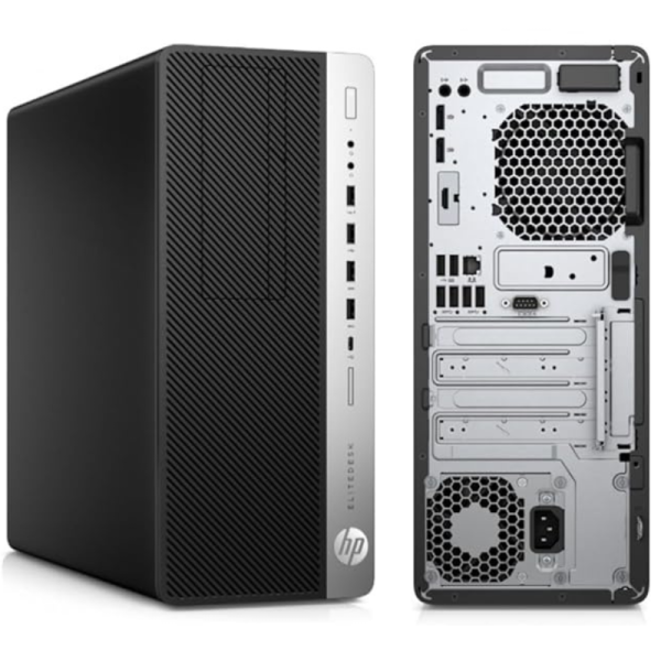HP EliteDesk 800 G4 Tower Intel Core i5-8500 8th Gen 8GB RAM 500GB HDD Windows 11 Pro - Black
