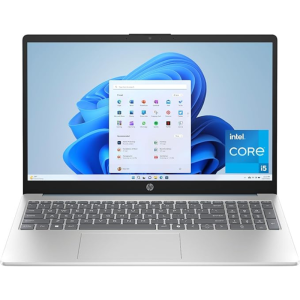 HP 15 Laptop Intel Core i5-1334U 8GB RAM 512GB SSD DOS 15.6" FHD Display Intel Iris Xe Graphics - Silver