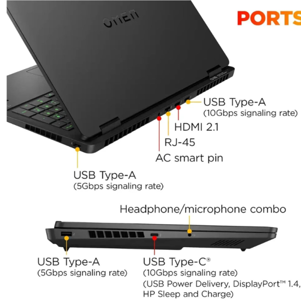 HP Slim OMEN 16 Gaming Laptop Intel Ultra 9-285H 32GB RAM 2 TB SSD 16" WQXGA Display 8GB Nvidia G-Force RTX 5070 RGB Backlit Keyboard Win 11 Home - Shadow Black affordable in Nairobi (W)