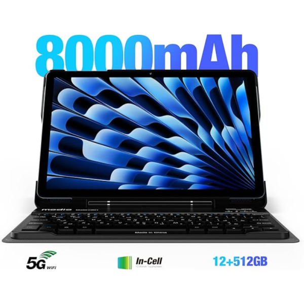 MODIO M91 5G Tablet 11-inch HD Display 12GB RAM 512GB Storage Dual SIM 8000mAh Battery