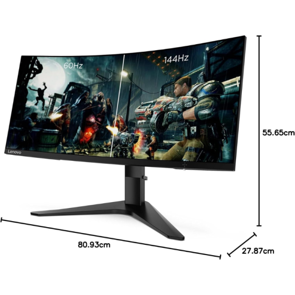 Lenovo G34w-30 Curved Gaming Monitor 34-inch Wide QHD Display (N)