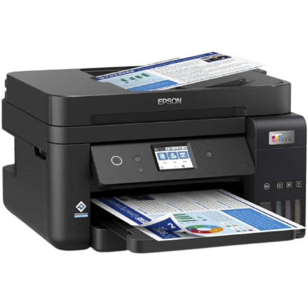 Epson Ecotank L6290 Office Ink Tank Printer A4 Colour 4-in-1 With ADF Wi Fi And Smart Panel Connectivity LCD Screen (W)